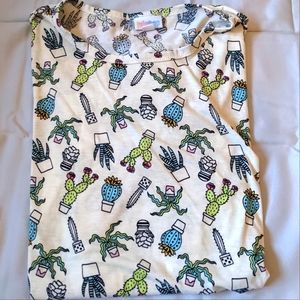 LulaRoe Like New Cactus Tunic Shirt